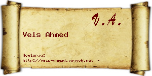 Veis Ahmed névjegykártya